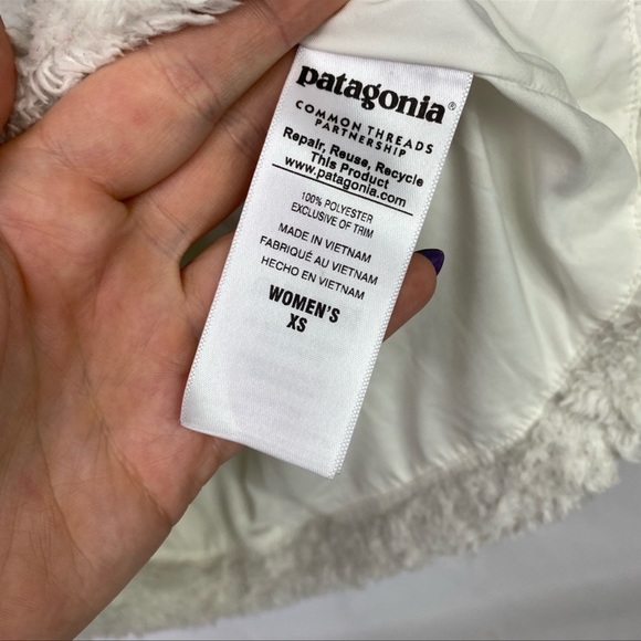 Patagonia Los Gatos White Womens Fleece Vest- Size XS - Picture 8 of 11